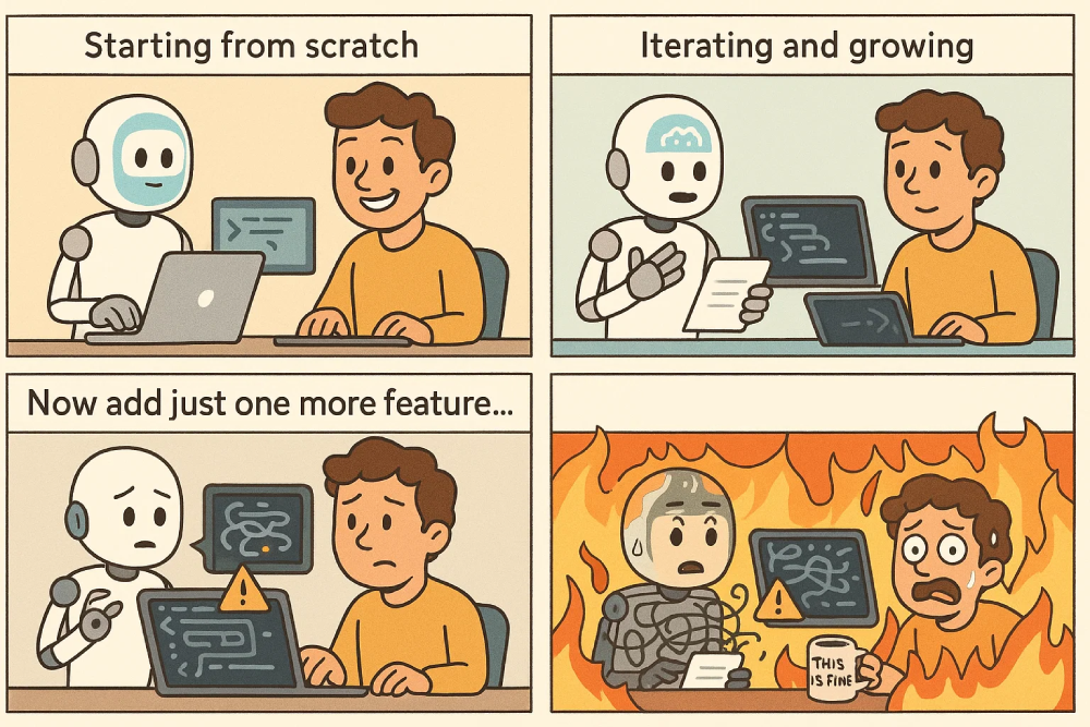 Adding features with AI (comics)